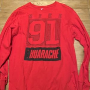 XL Red Nike Huarache Long Sleeve Shirt
